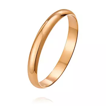 Обручальное кольцо из красного золота 585 пробы