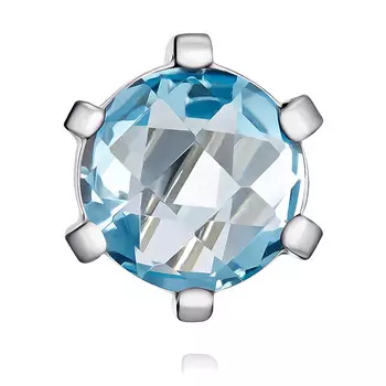 Подвеска из белого золота 585 пробы с топазом