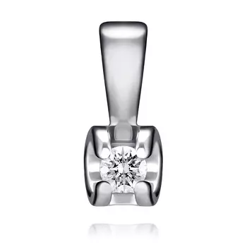 Подвеска из белого золота 585 пробы с бриллиантом