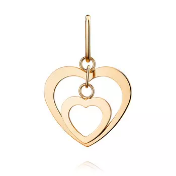 Подвеска из красного золота 585 пробы