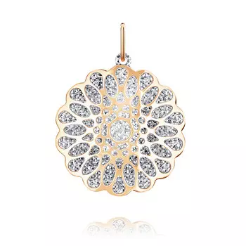 Подвеска из красного золота 585 пробы