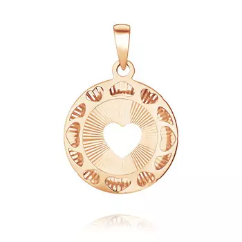 Подвеска из красного золота 585 пробы