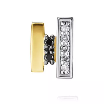 Подвеска из желтого золота 585 пробы с бриллиантом