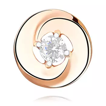 Подвеска из золота с фианитом