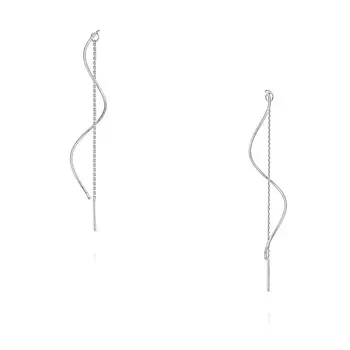 Серьги из белого золота 585 пробы