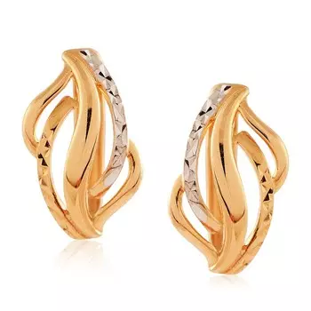 Серьги из красного золота 585 пробы