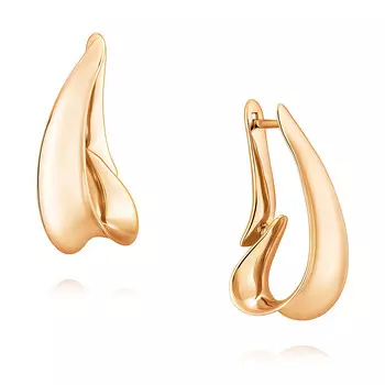 Серьги из красного золота 585 пробы