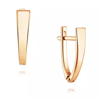 Серьги из красного золота 585 пробы