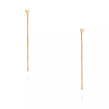 Серьги из красного золота 585 пробы