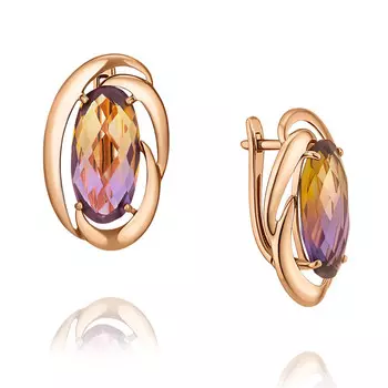 Серьги из красного золота 585 пробы