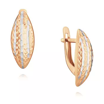 Серьги из красного золота 585 пробы