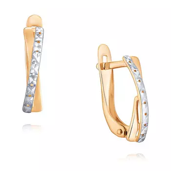 Серьги из красного золота 585 пробы