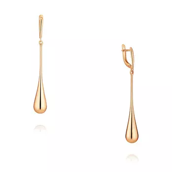 Серьги из красного золота 585 пробы