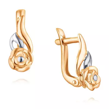 Серьги из красного золота 585 пробы