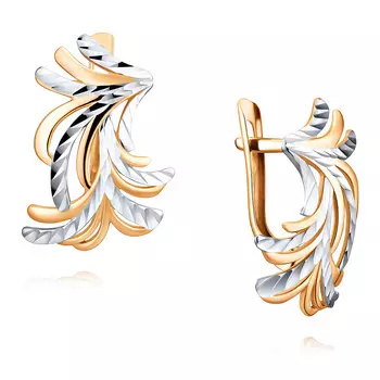 Серьги из красного золота 585 пробы