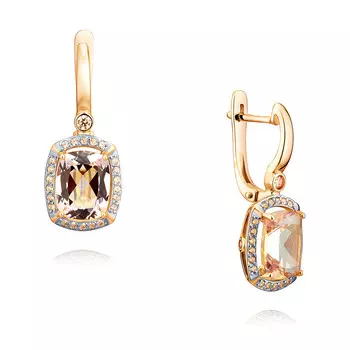 Серьги из красного золота 585 пробы