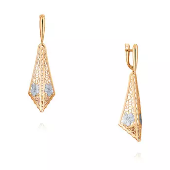 Серьги из красного золота 585 пробы