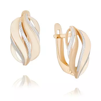 Серьги из красного золота 585 пробы