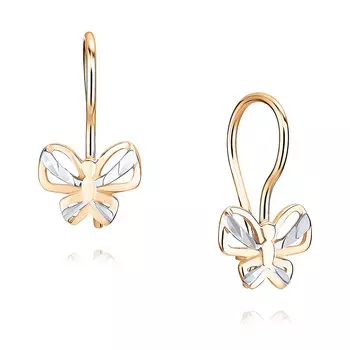 Серьги из красного золота 585 пробы