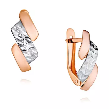 Серьги из красного золота 585 пробы
