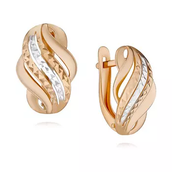 Серьги из красного золота 585 пробы