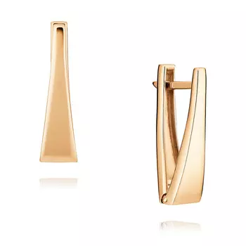 Серьги из красного золота 585 пробы