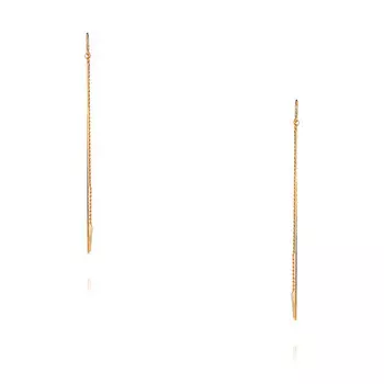 Серьги из красного золота 585 пробы