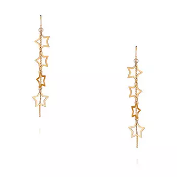 Серьги из красного золота 585 пробы