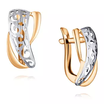 Серьги из красного золота 585 пробы