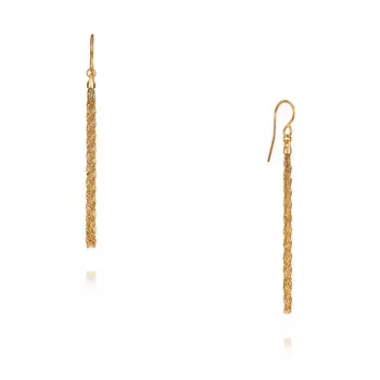 Серьги из красного золота 585 пробы