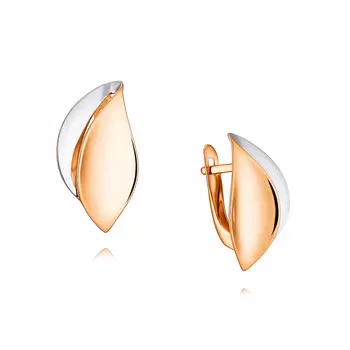 Серьги из красного золота 585 пробы