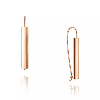 Серьги из красного золота 585 пробы