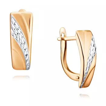 Серьги из красного золота 585 пробы