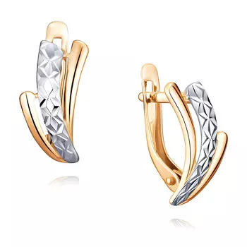 Серьги из красного золота 585 пробы
