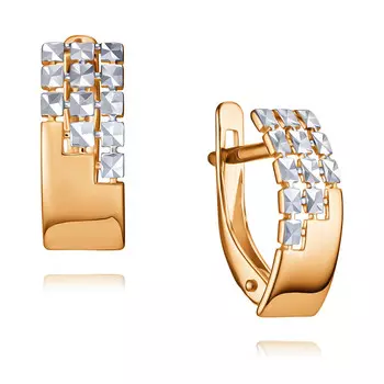 Серьги из красного золота 585 пробы