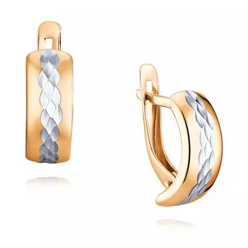 Серьги из красного золота 585 пробы