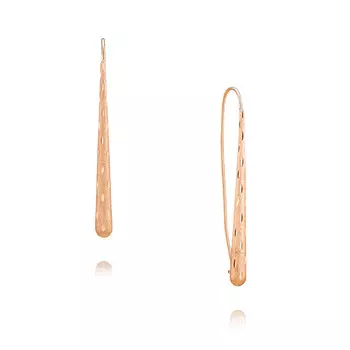 Серьги из красного золота 585 пробы