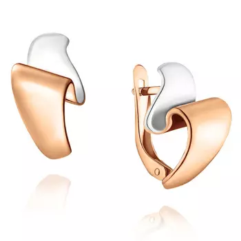 Серьги из красного золота 585 пробы