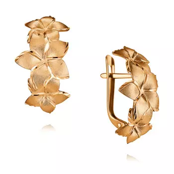 Серьги из красного золота 585 пробы