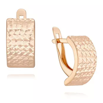 Серьги из красного золота 585 пробы
