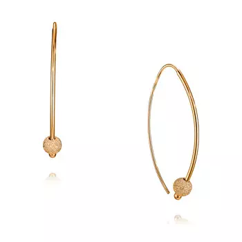 Серьги из красного золота 585 пробы