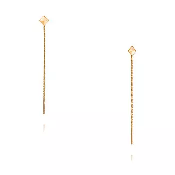 Серьги из красного золота 585 пробы