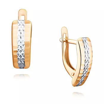 Серьги из красного золота 585 пробы