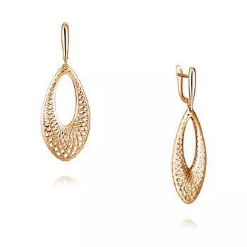 Серьги из красного золота 585 пробы