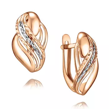 Серьги из красного золота 585 пробы