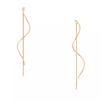 Серьги из красного золота 585 пробы