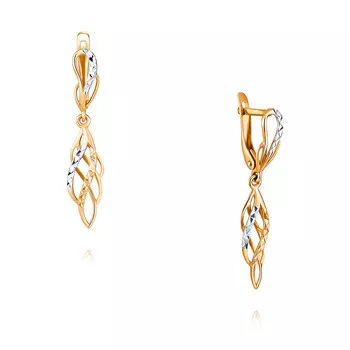 Серьги из красного золота 585 пробы