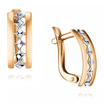 Серьги из красного золота 585 пробы
