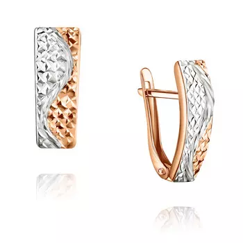 Серьги из красного золота 585 пробы