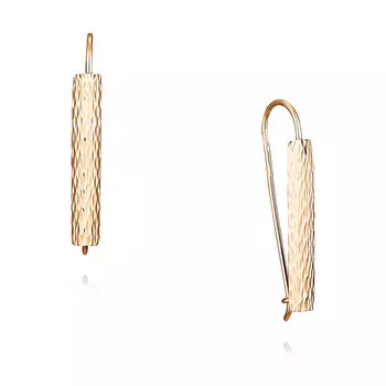 Серьги из красного золота 585 пробы